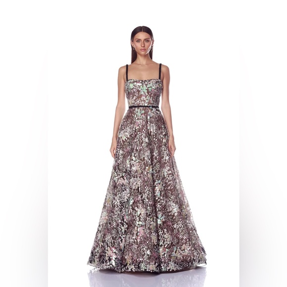 Bronx and Banco Dresses & Skirts - NWOT Bronx and Banco Midnight Embroidered A-Line Gown